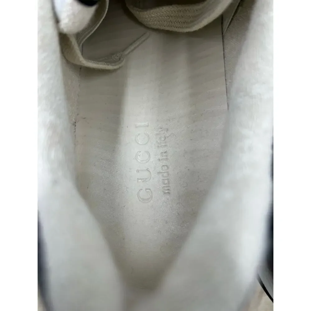 Men's Gucci screener web stripe leather sneakers size 12.5 fits 13 US